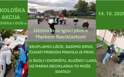 Učenici u akciji čišćenja školskog dvorišta